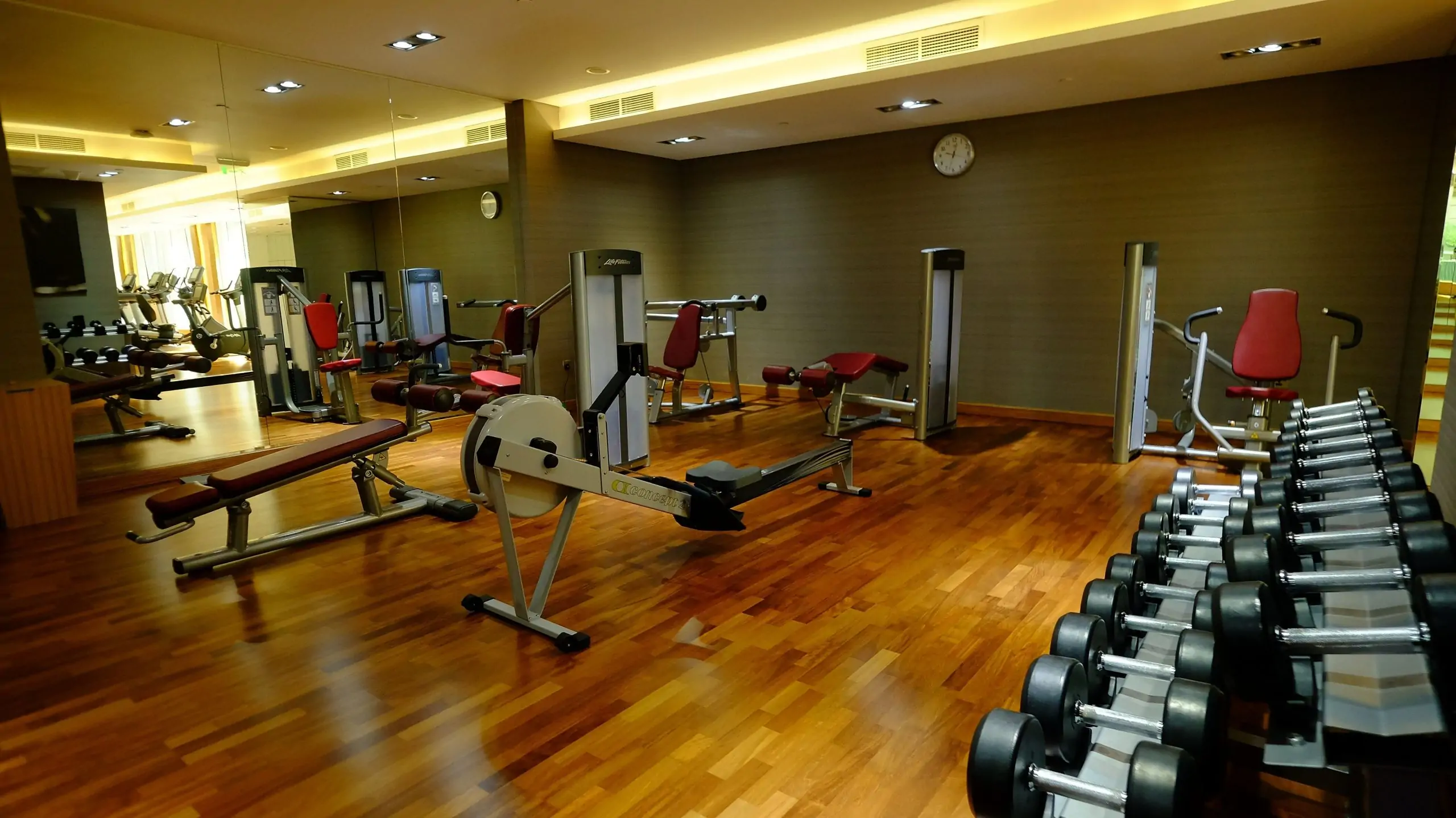 Upper floor home gym in Dubai