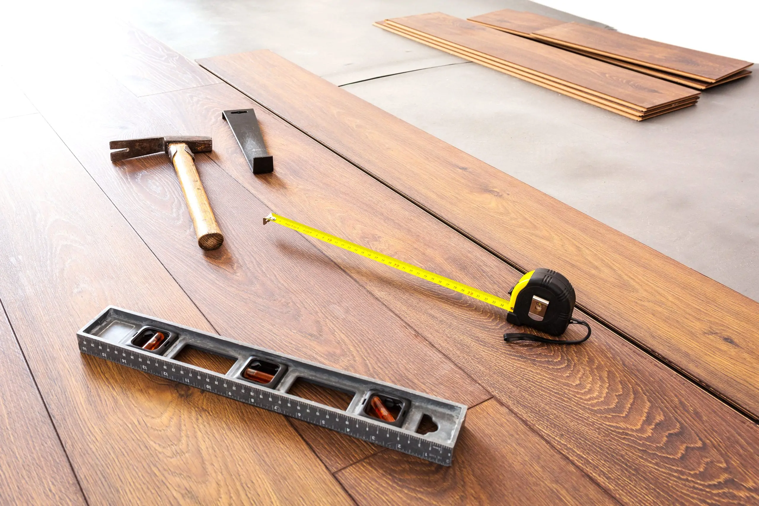 Floor levelling before tiling in Dubai