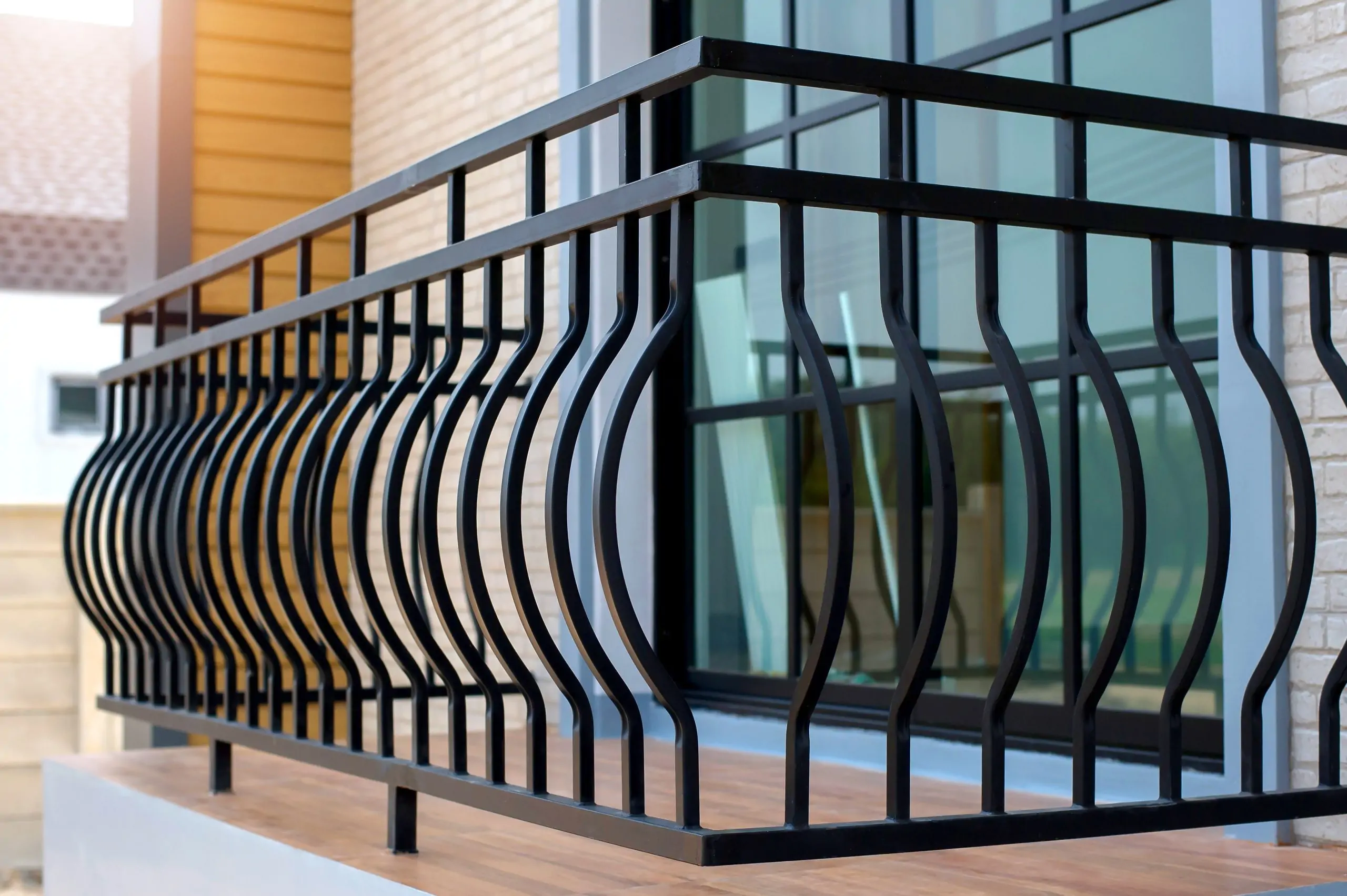 Brushed brass and blackened metal detail