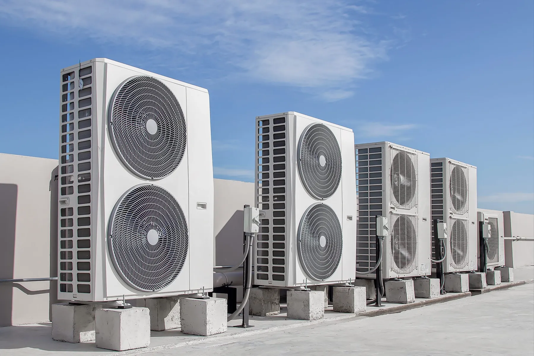 HVAC installation on a Dubai project