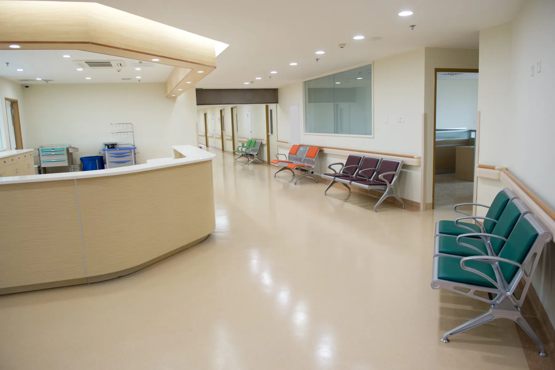Gym reception desk and retail display