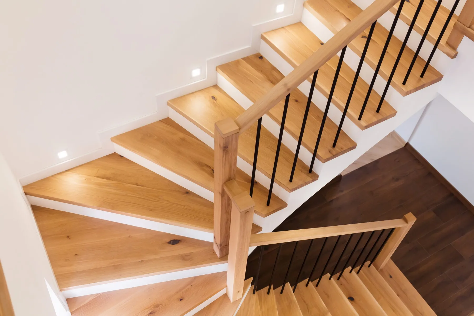 Under-stair storage joinery in a Dubai villa