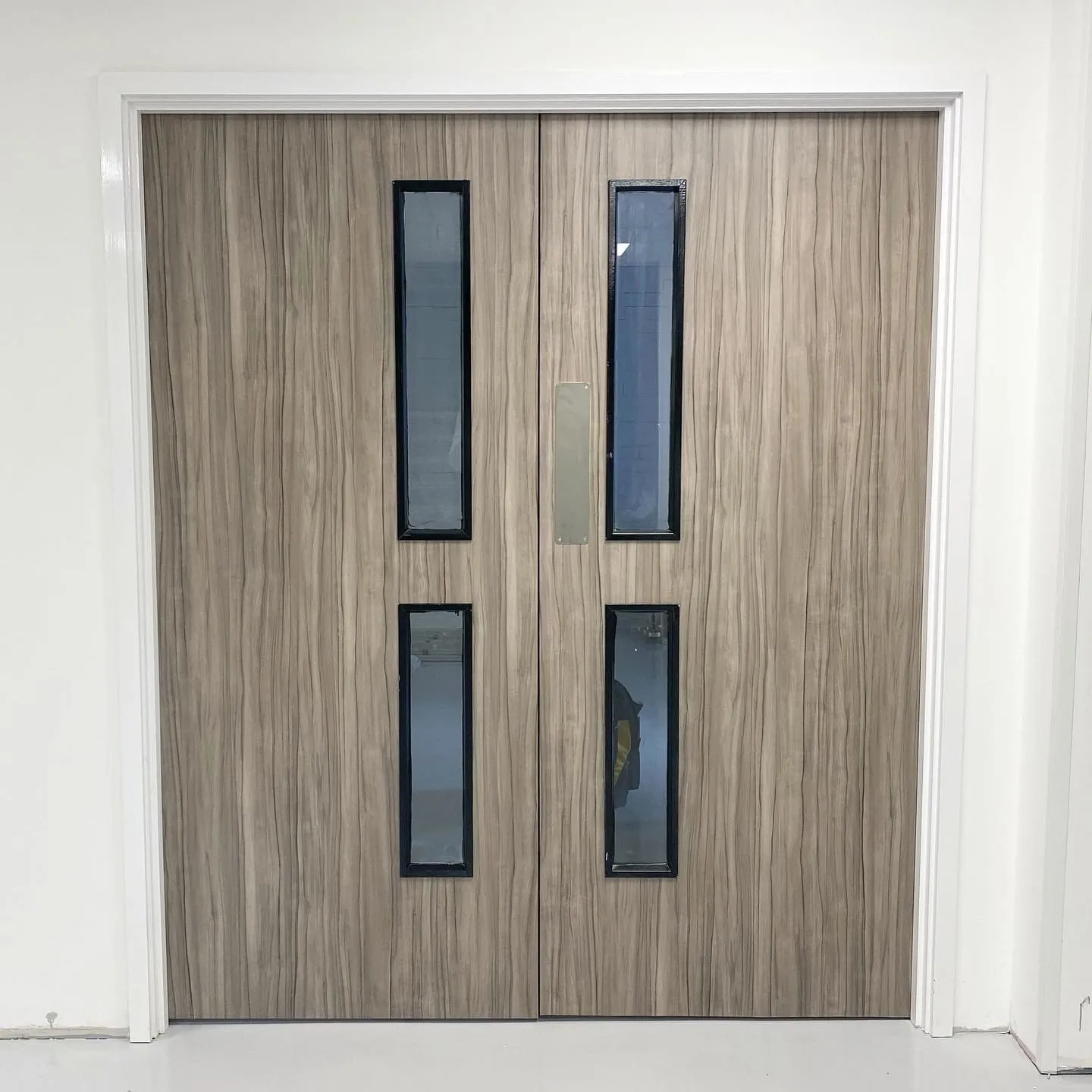 The same door after wrapping