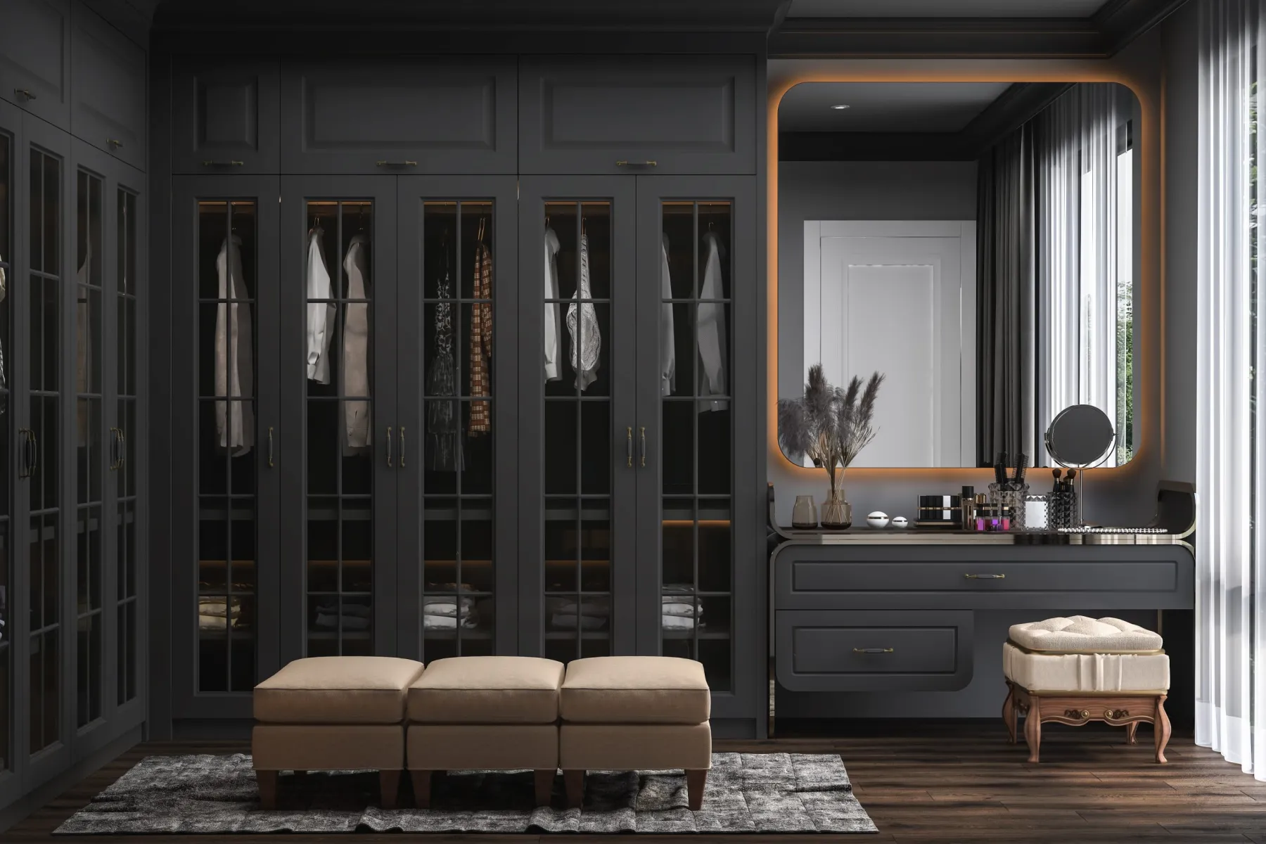 3D visualisation of a Dubai apartment interior