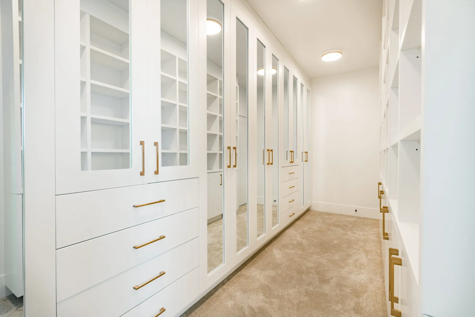Wardrobe internals with drawers and hanging in Dubai