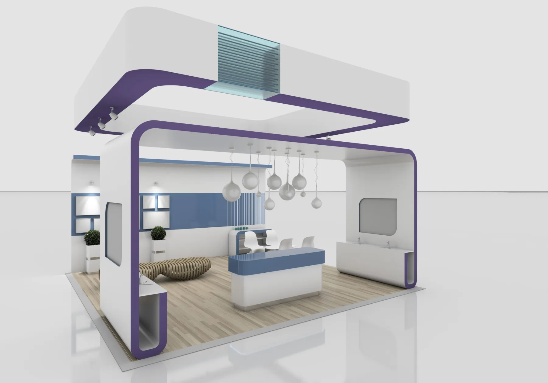 Interior design concept render for a Dubai home