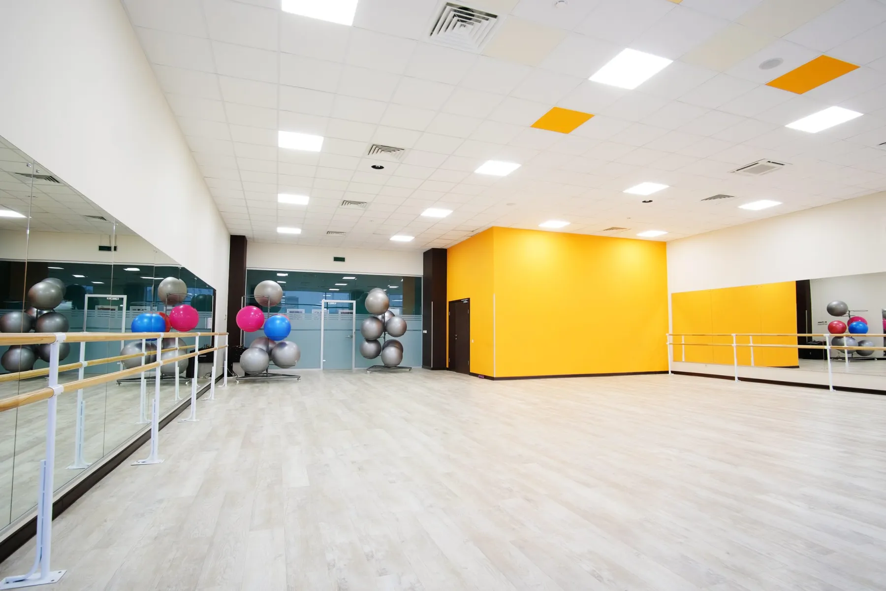 Rubber flooring installed in a Dubai home gym