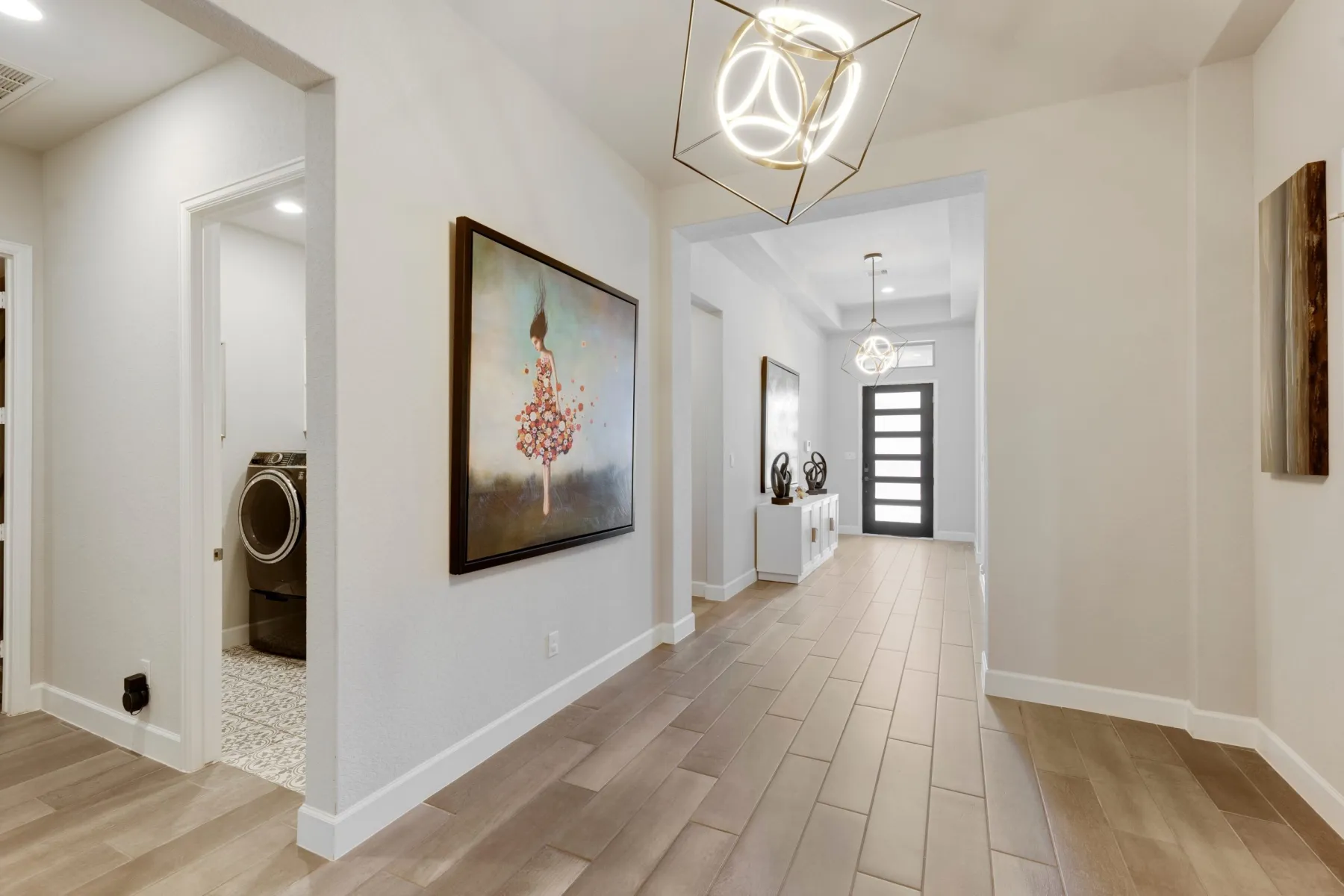 Entryway flooring and threshold detail in Dubai