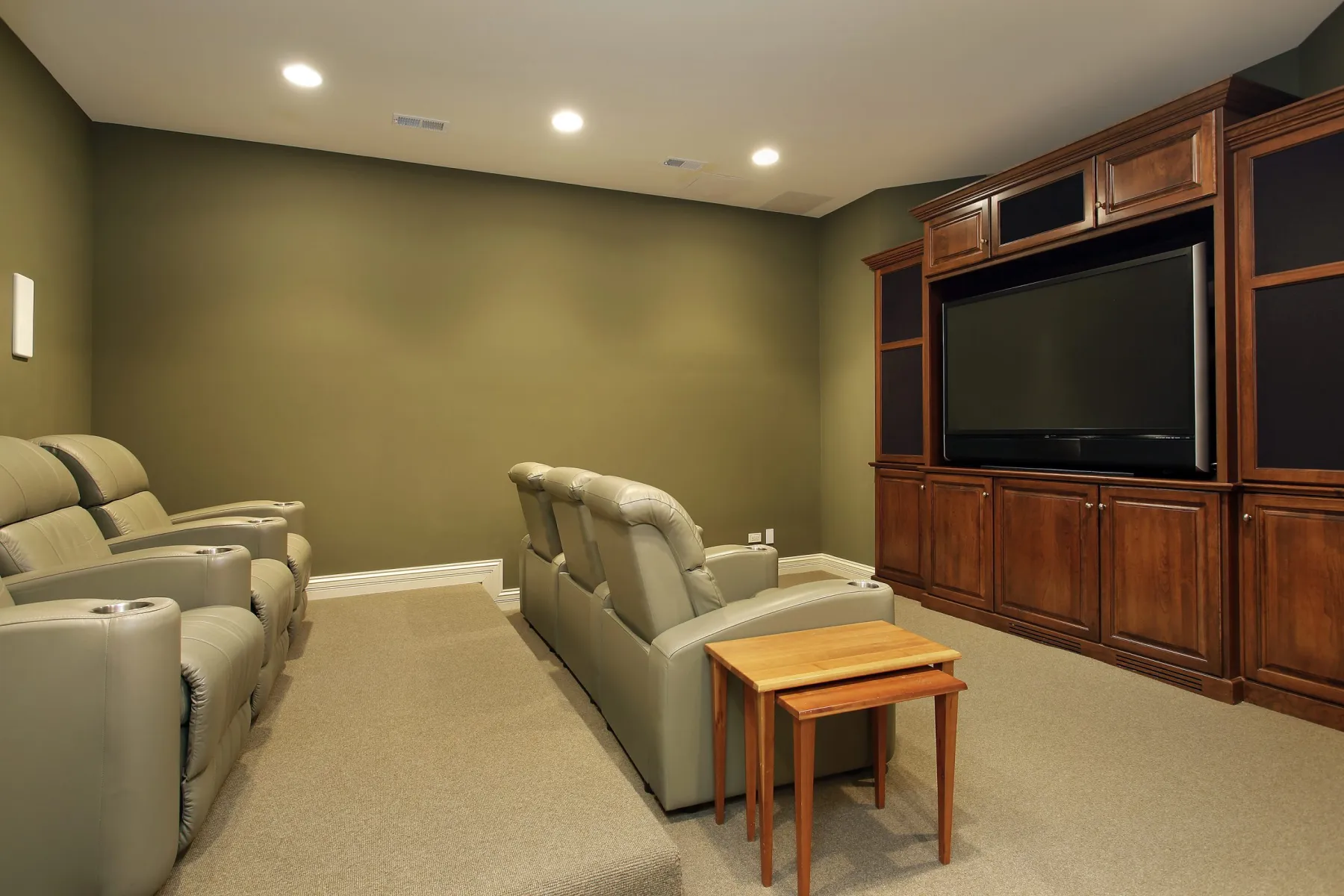 Home theatre ceiling and lighting works