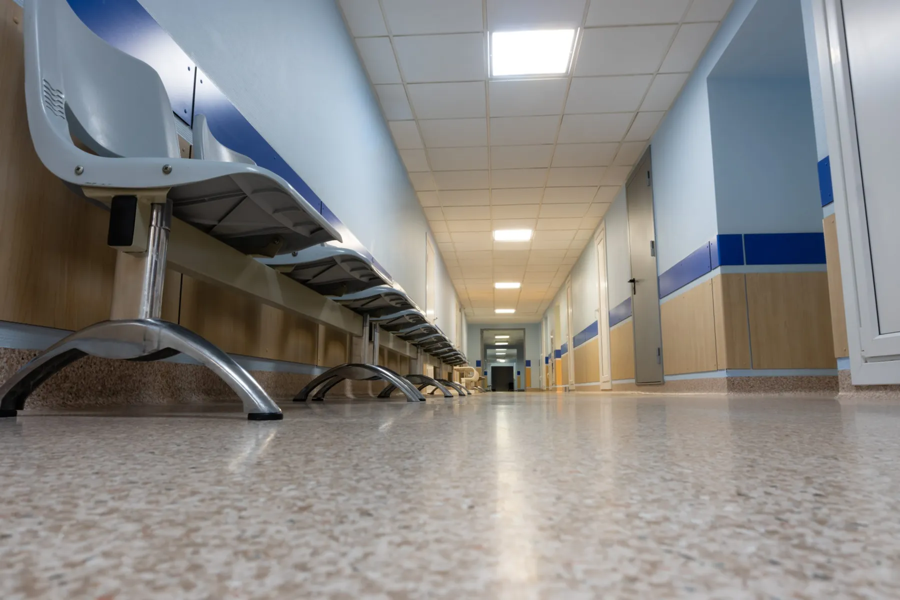 Waiting area in a Dubai healthcare facility