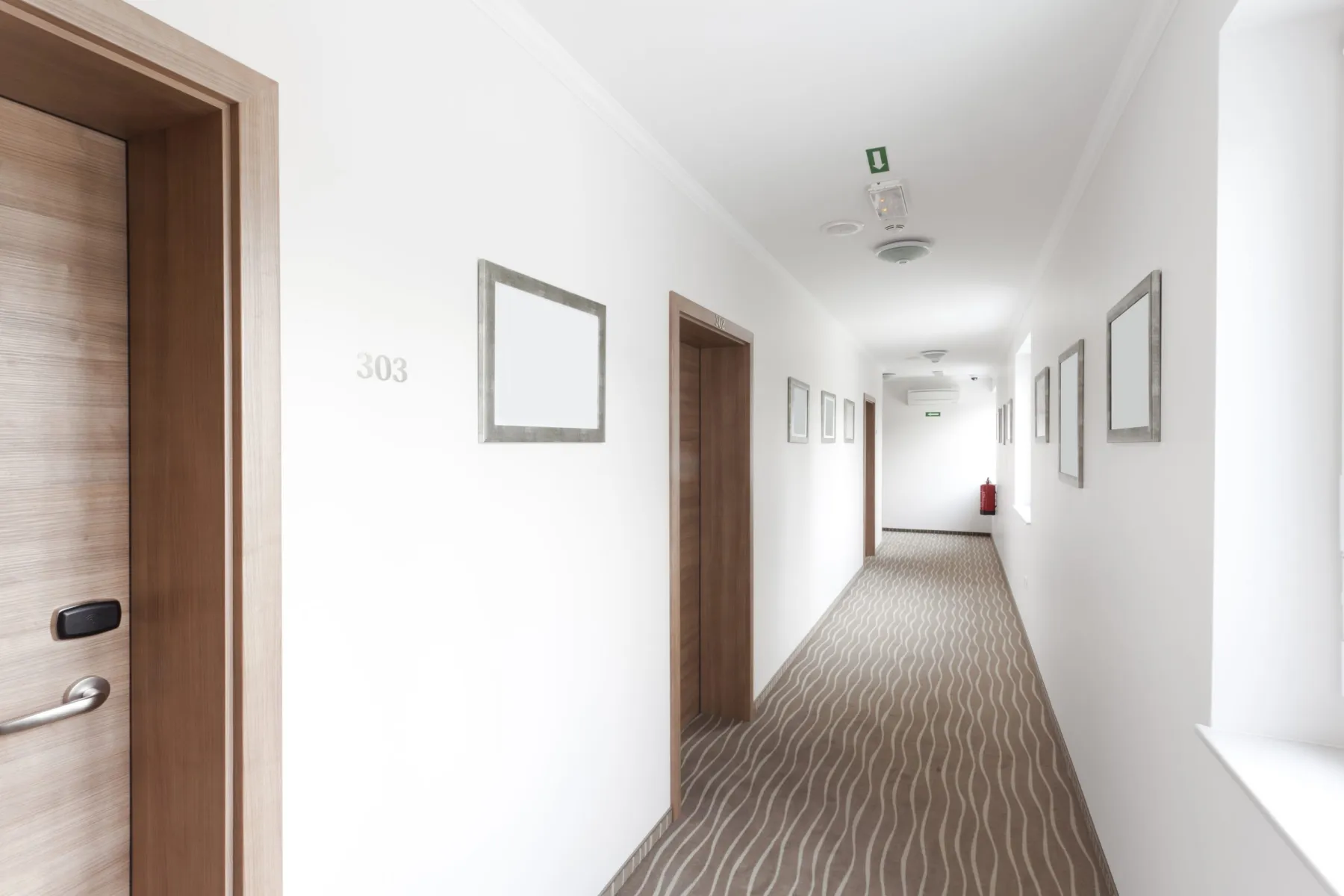 Hotel room joinery and headboard in Dubai