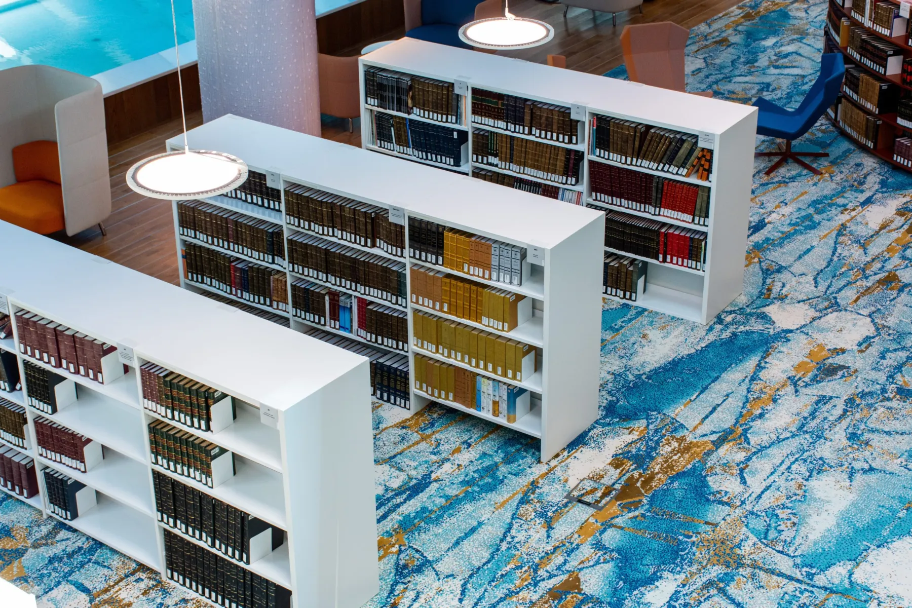 Bespoke study desk and shelving in Dubai