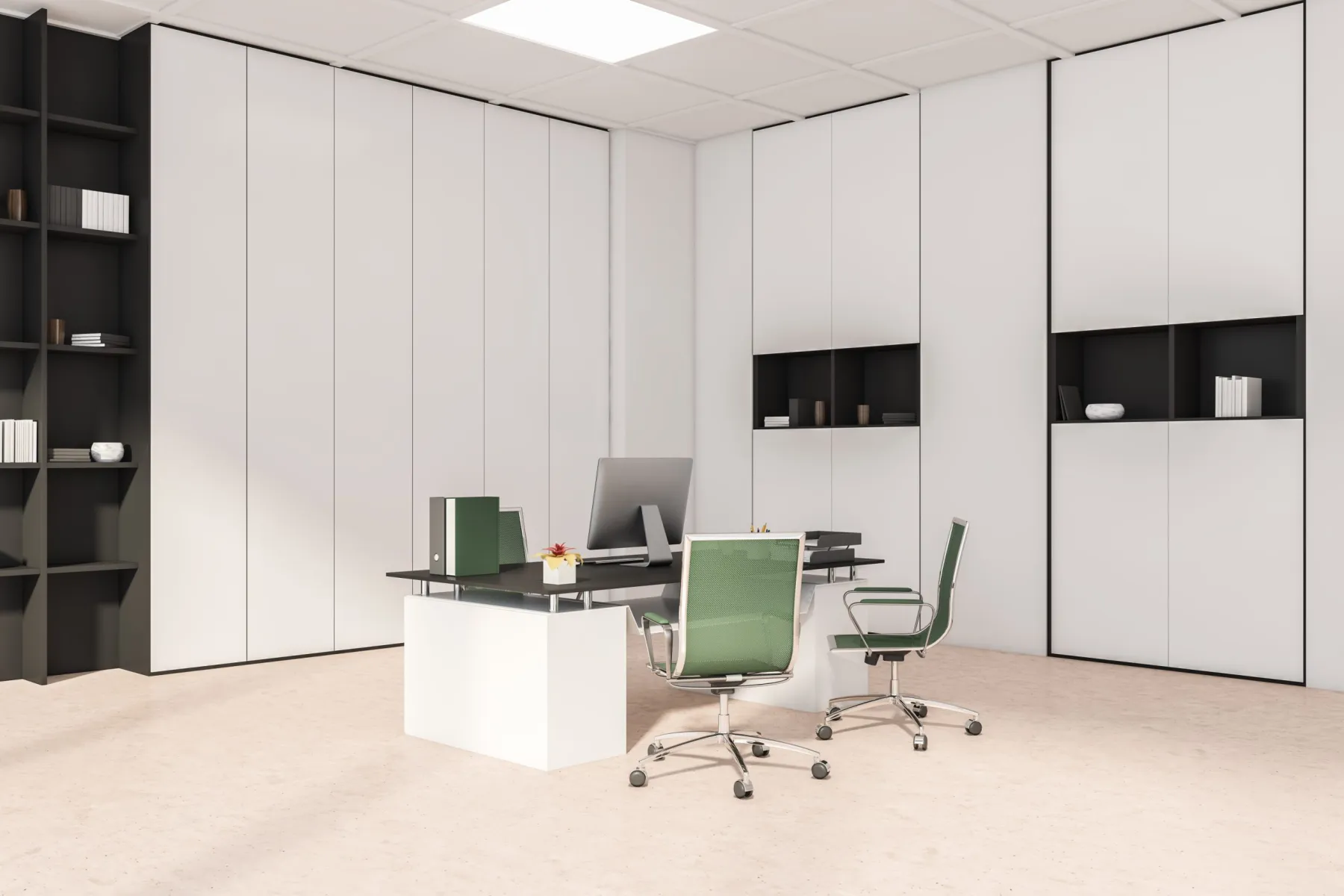 Technical construction drawings for a Dubai fit-out
