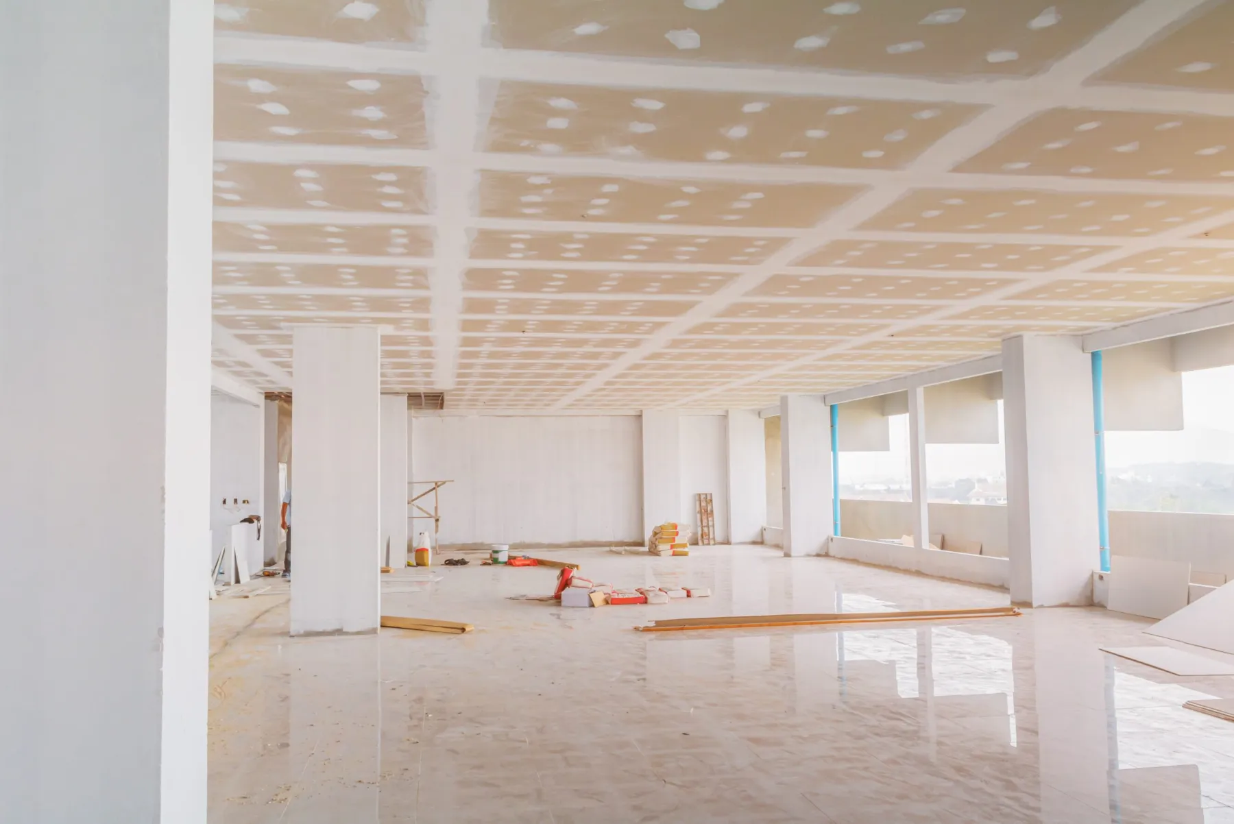 3D render of a Dubai office fit-out design