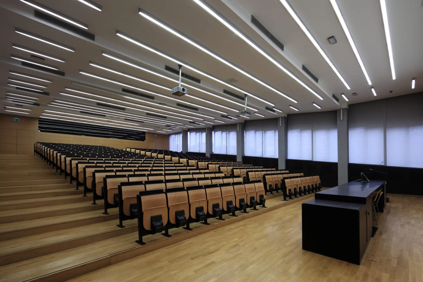 Electrical and lighting works at a Dubai university