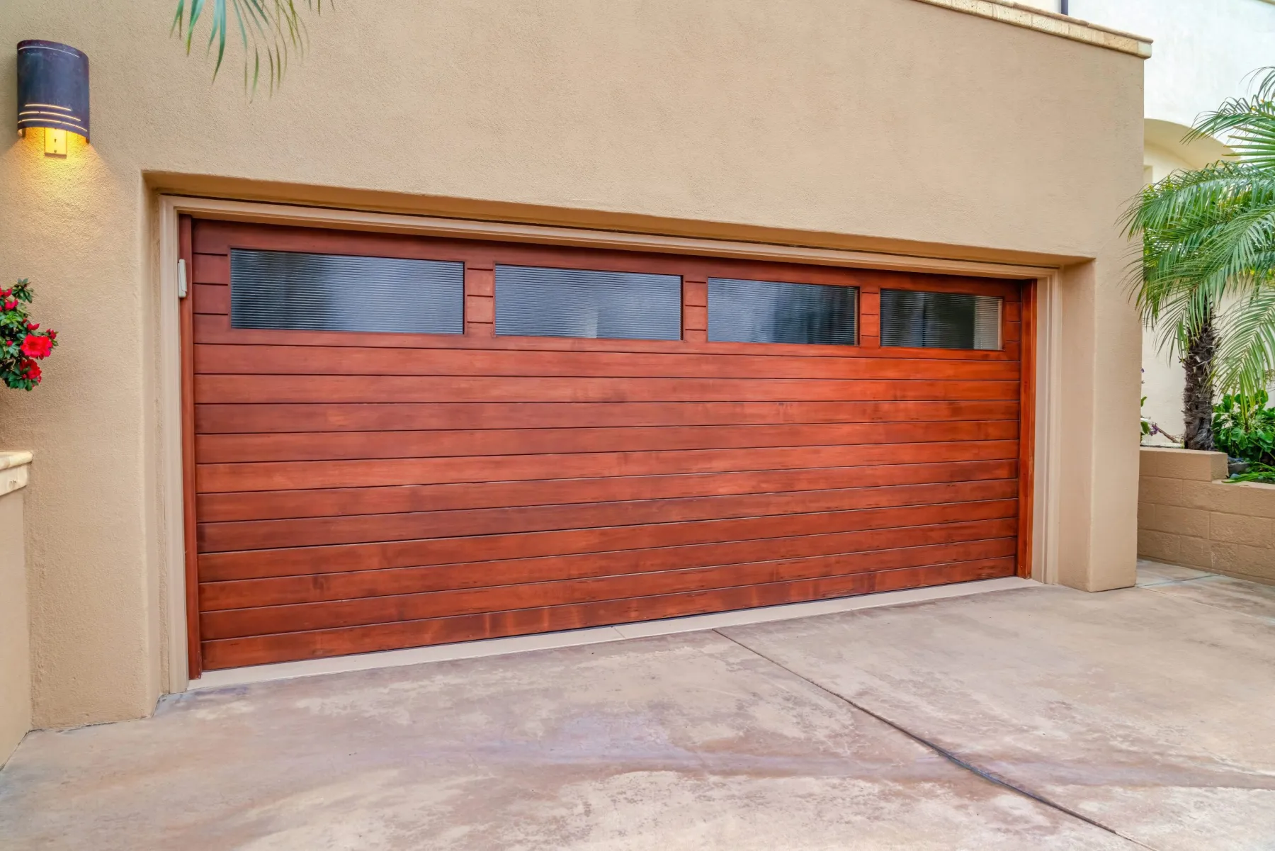 Epoxy garage floor coating in a Dubai villa