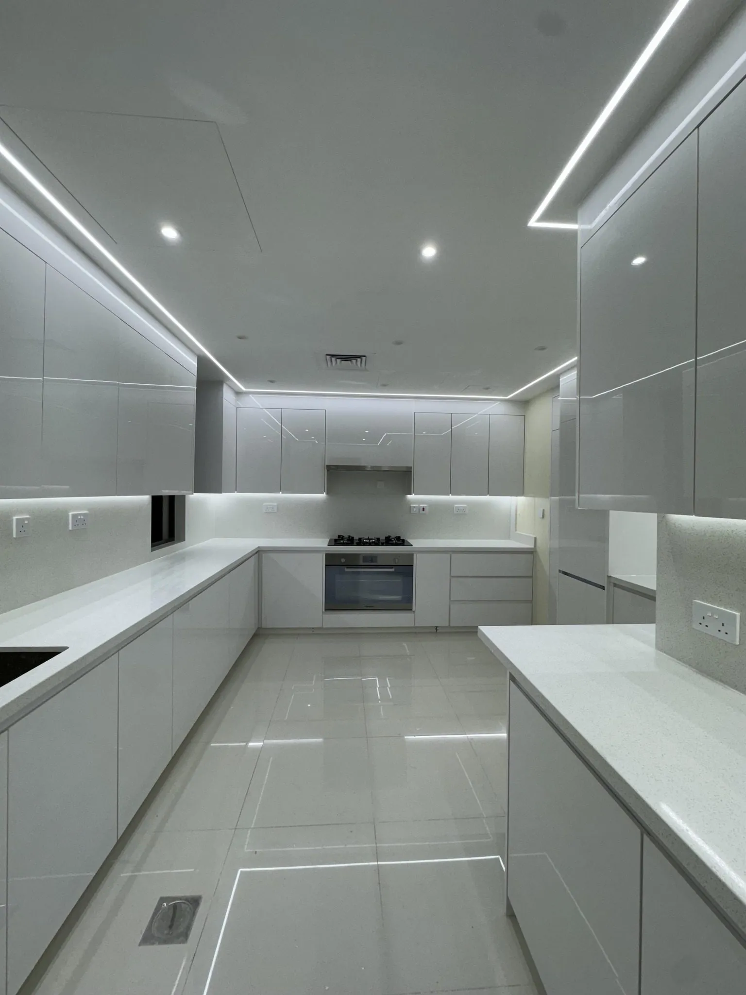 Vinyl wrapped kitchen cabinet doors in Dubai