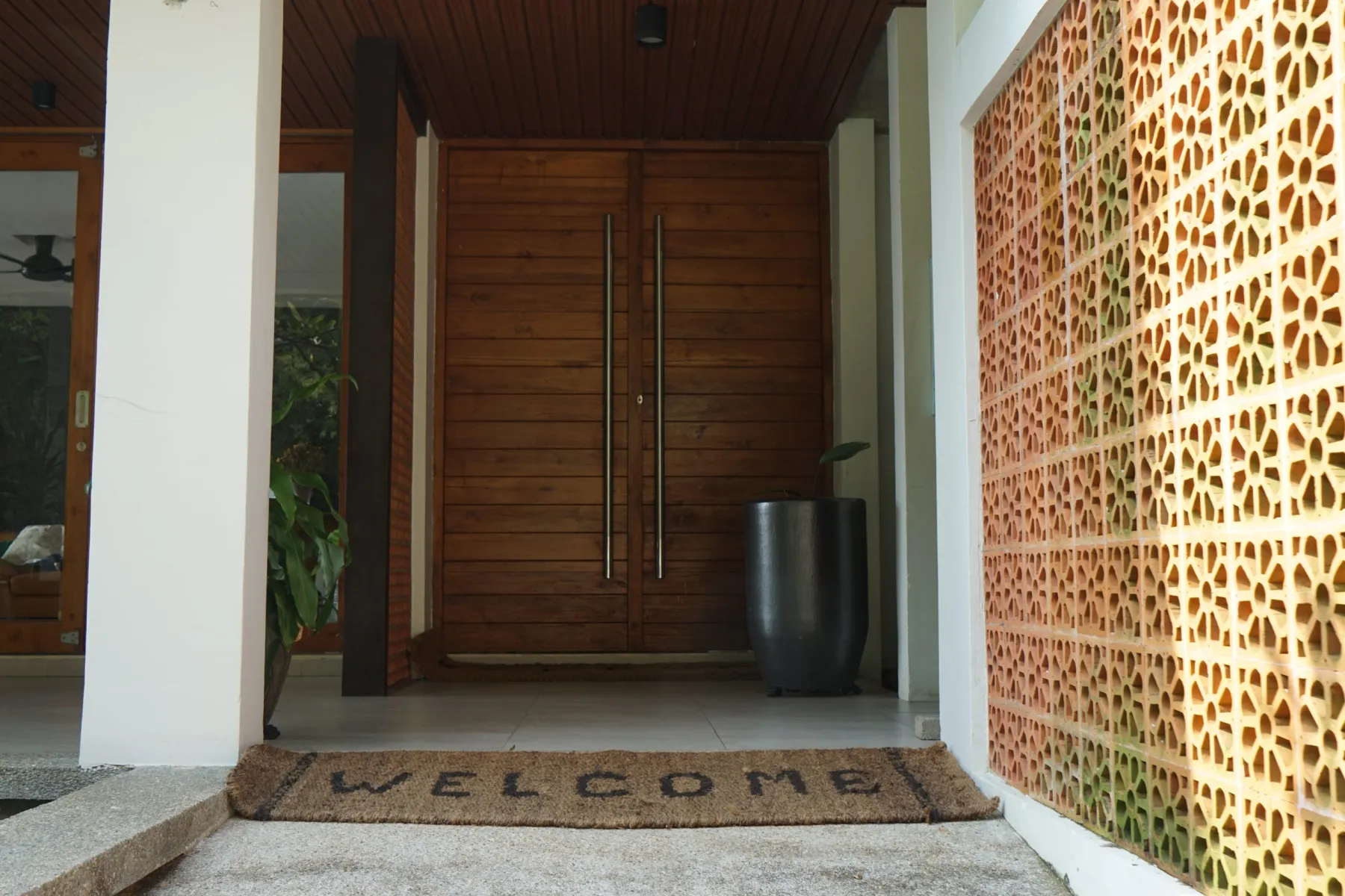 Finished doors completed in the Abdulla Carpentry EST workshop